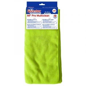 LAVETTE MICROFIBRE MF PRO MULTICLEAN VERTE PAQUET DE 5