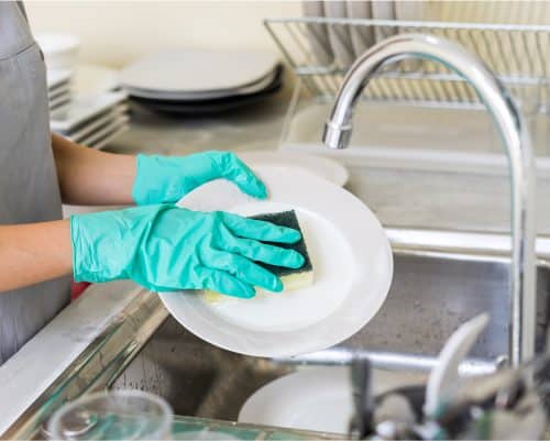 Lavage vaisselle manuelle